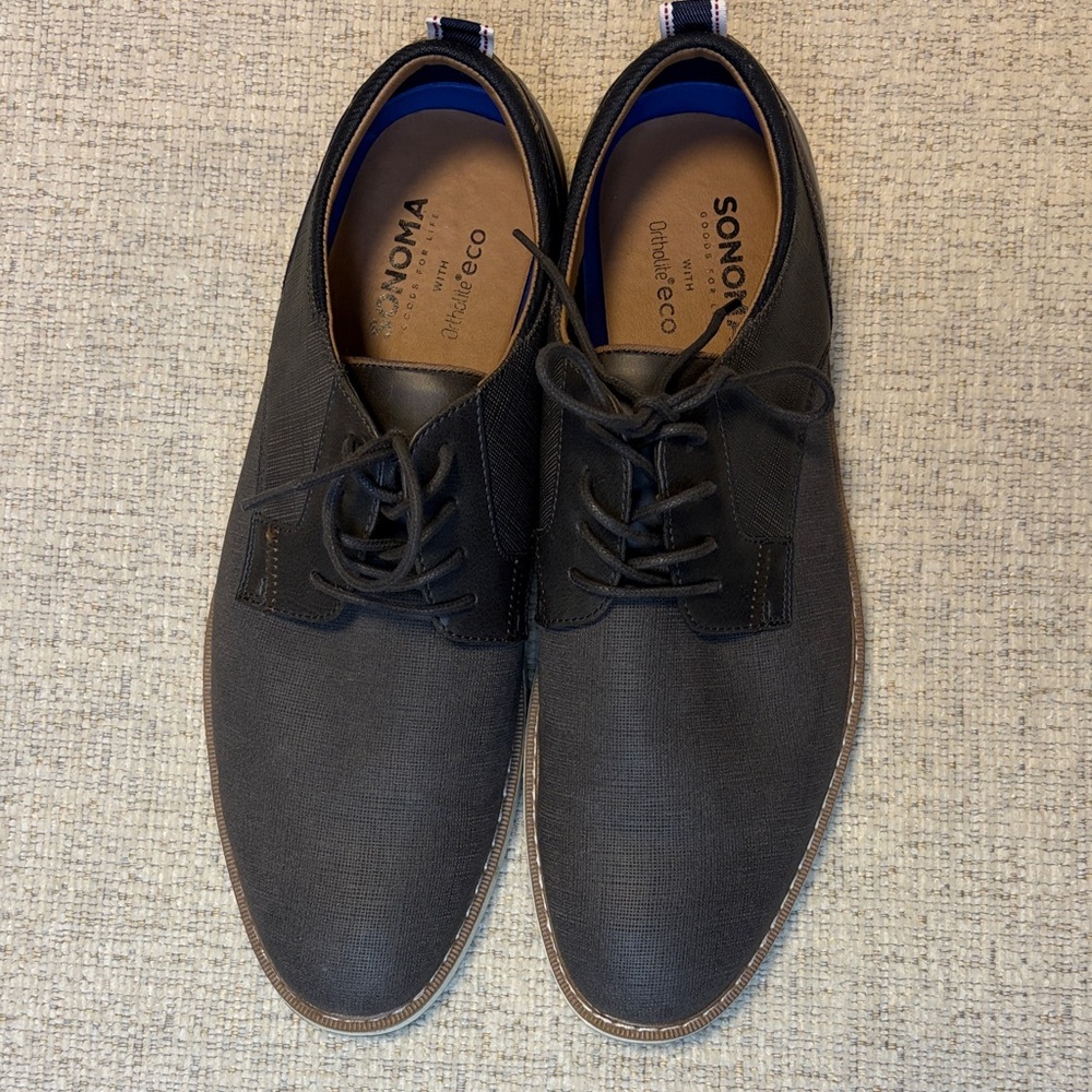 Sonoma Men's Dark Gray Oxford Shoes